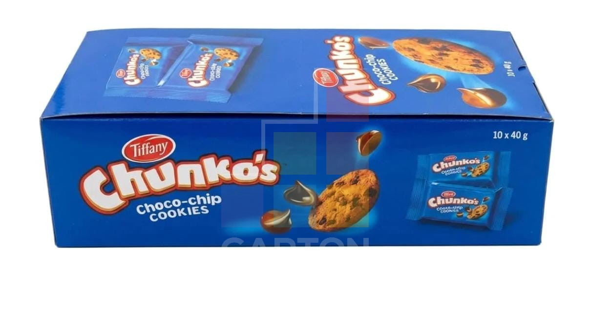 Tiffany Chunko's Choco-chips Cookies 10*40gm (Blue)